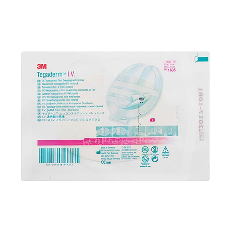 3M Tegaderm I.V. 1635 CVC transparent film dressing with border 8.5 x 10.5cm 1 Unit