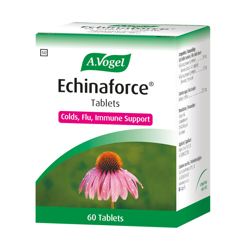 A.Vogel Echinaforce Echinacea Tablets 60 Pack, front and side of packaging