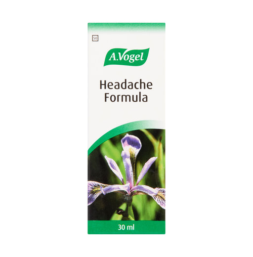 Front packaging of A.Vogel Headache Formula Oral Drops, 30ml