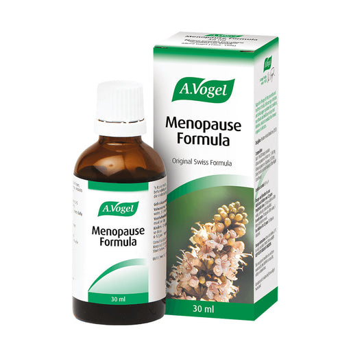 A.Vogel Menopause Formula Oral Drops 30ml bottle and box, showing front and side views