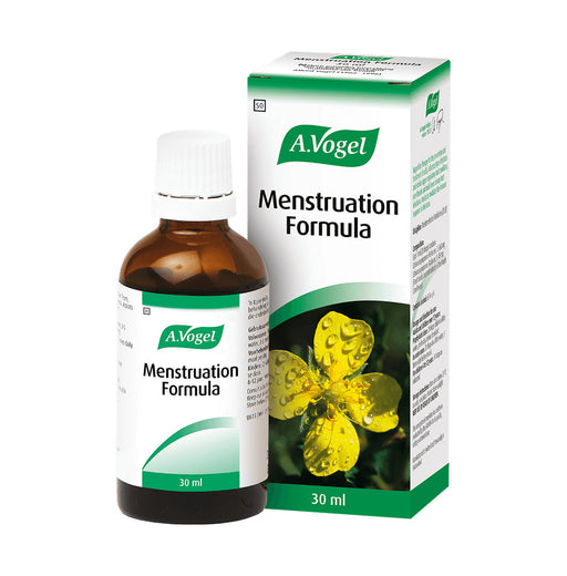 A.Vogel Menstruation Formula Drops 30ml bottle and box, front and side packaging visible