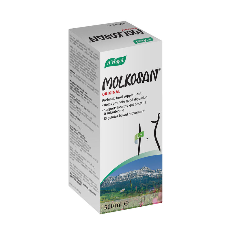 A.Vogel Molkosan Original Liquid Solution 500ml packaging showing front and side panels