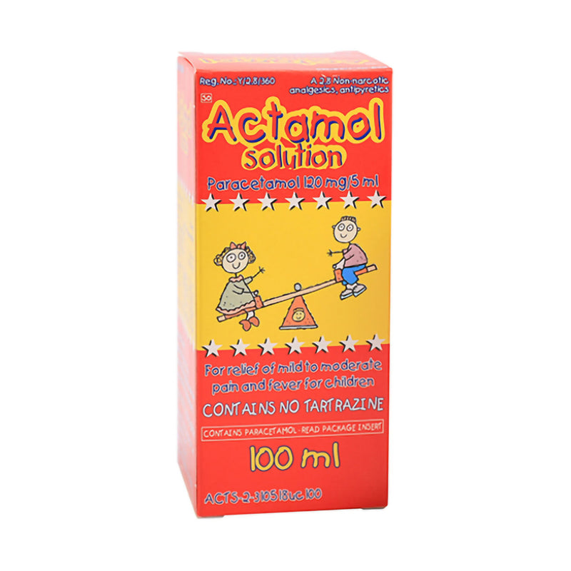 Actamol Red Boxed Syrup 100ml