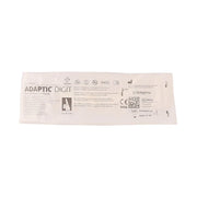 Back of Solventum Adaptic Digit Small Non-Adhering Dressing, 2cm, 1 unit, MAD003 packaging