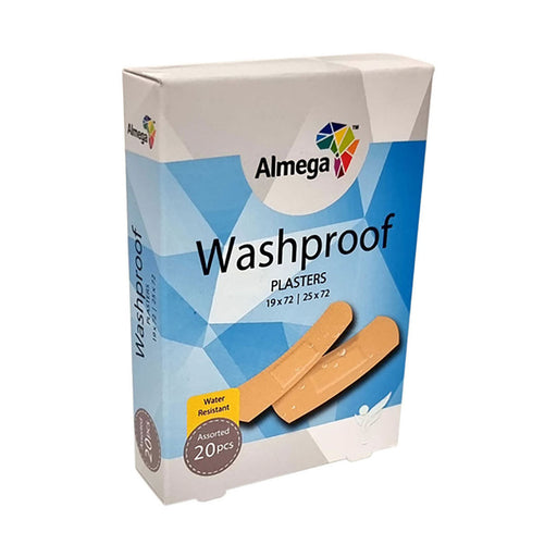 Almega Plasters Washproof Assorted 20 Plasters