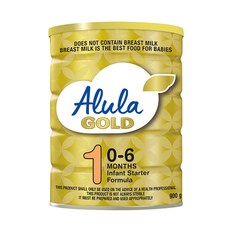 Alula Gold 1 Newborn Infant Starter Formula 900g tin, front view