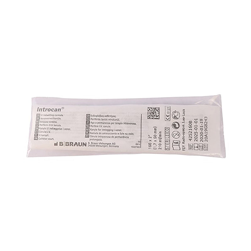 Bbraun Introcan Fep 16g x 50mm Grey 1 Unit