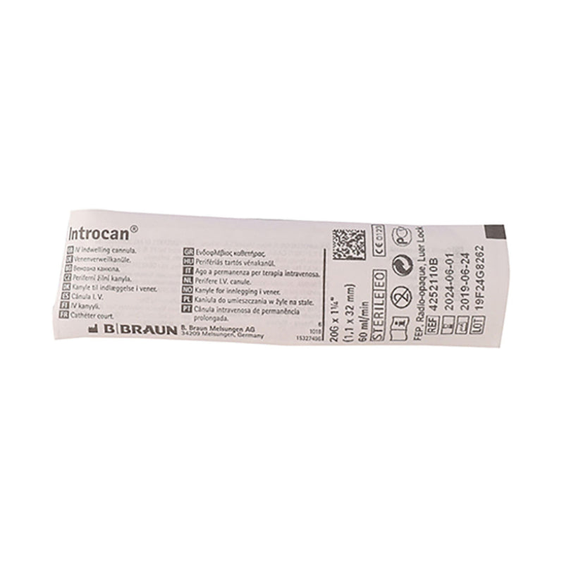Bbraun Introcan Fep 20g x 32mm Pink 1 Unit