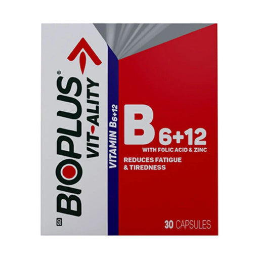Bioplus Vit-Ality B6+B12 30 Capsules