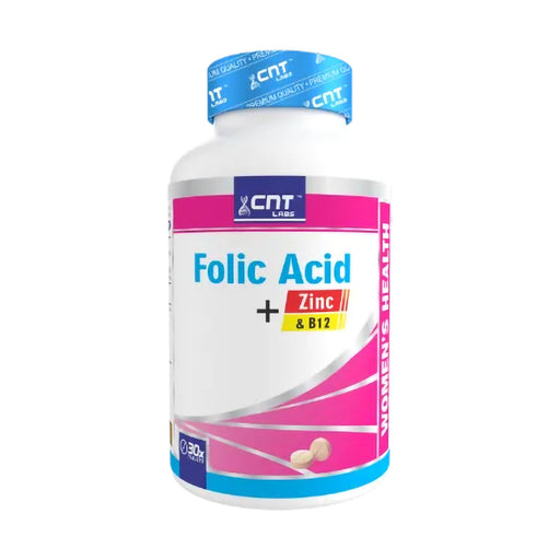 CNT Labs Folic Acid, Zinc & B12 Tablets 30 Tablets