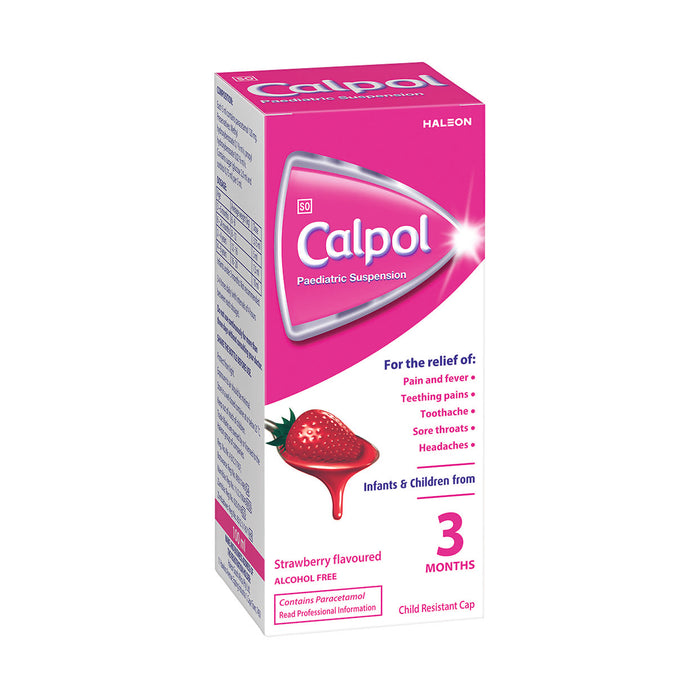 Calpol Paediatric Suspension Strawberry Syrup 100ml