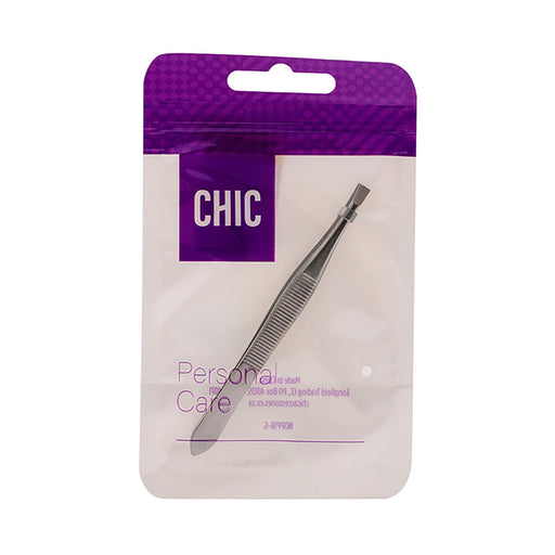 Chic Tweezer Straight Tip Stainles Steel