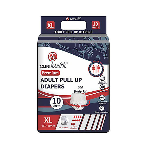 Clinihealth Diapers Adult Premium Extra Large Pullup 10 Diapers