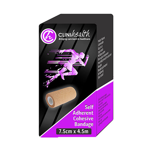 Clinihealth Self Adherent Cohesive Bandage 7.5cm x 4.5m