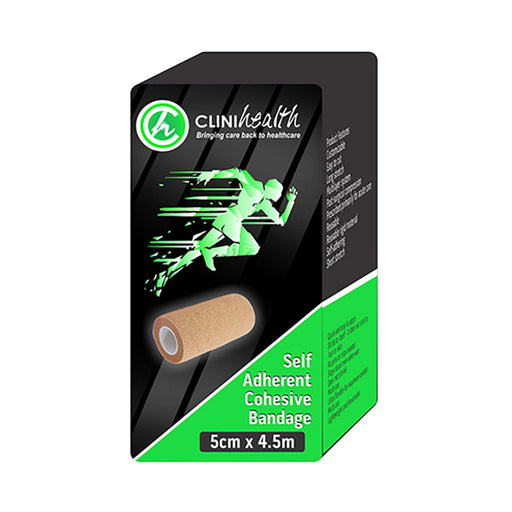 Clinihealth Self Adherent Cohesive Bandages 5cm x 4.5m