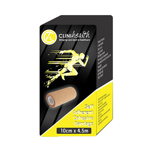 Clinihealth Self Adhesive Cohesive Bandage 10cm x 4.5m