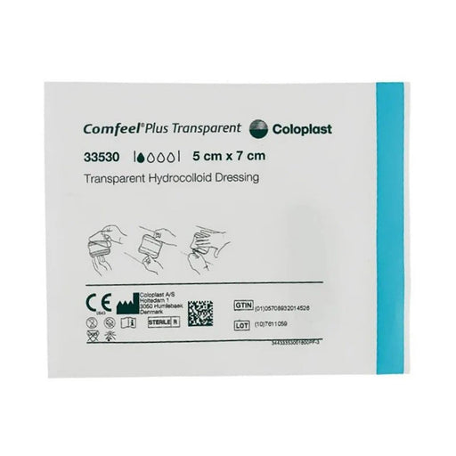 Coloplast Comfeel Plus Transparent 5 x 7cm 10 Pack product image