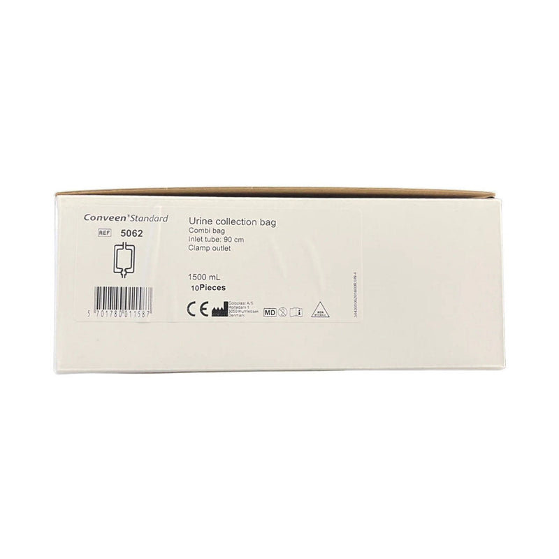 Coloplast Conveen Urine Bag 90cm Tube 1500ml 10 Pack