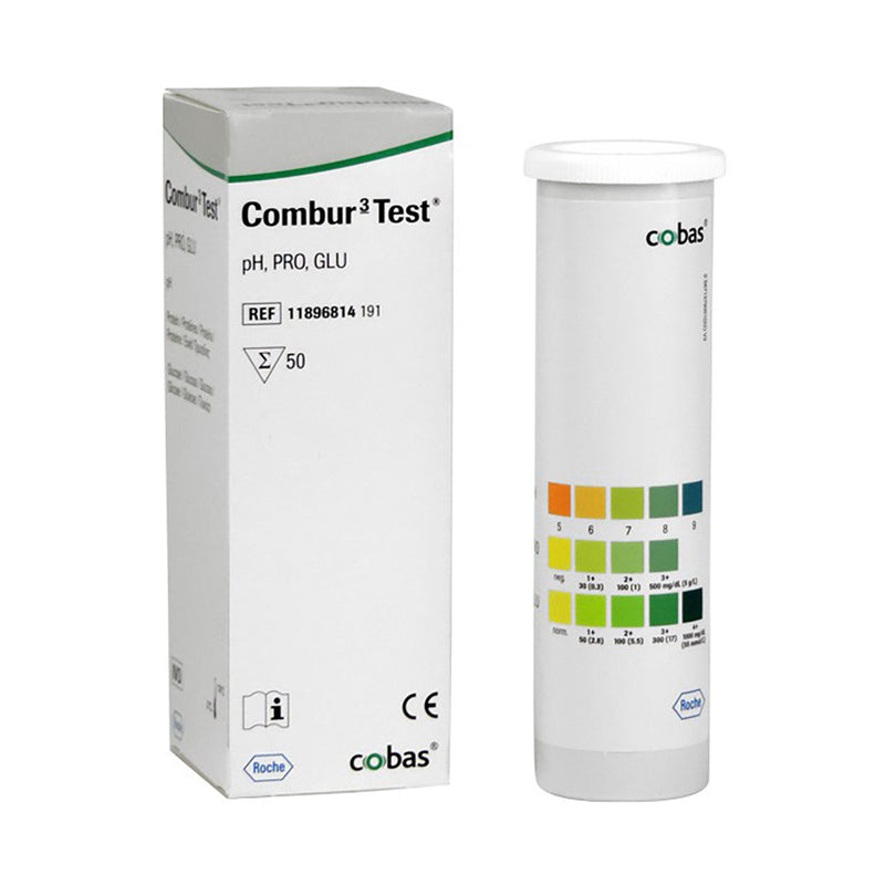 Combur 3 Test Urine Strips 50 Pack