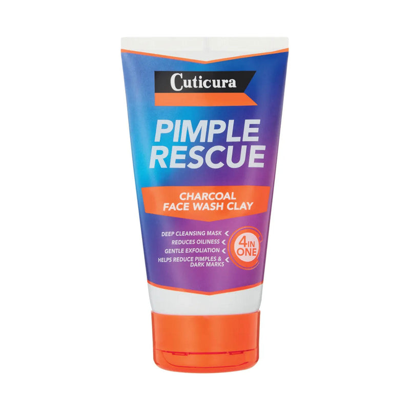 Cuticura Pimple Rescue Charcoal Face Wash Clay 150ml