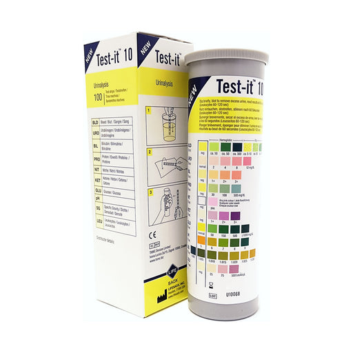 DNX Test-It Urinalysis 10 Parameter 100 Test Strips