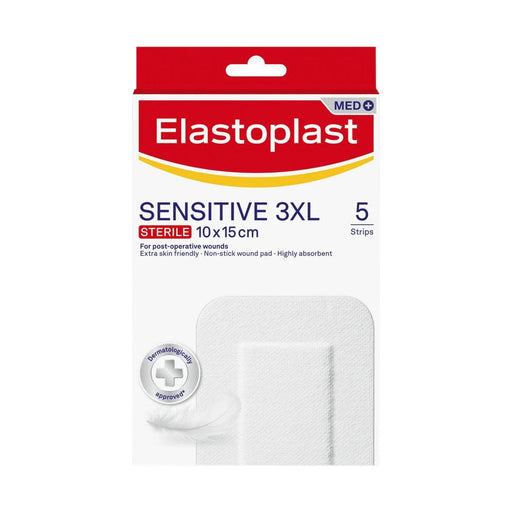 Elastoplast Sensitive 3XL wound plasters 10 x 15 cm 5 pack