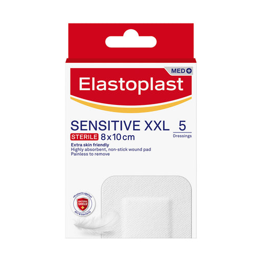 Elastoplast Sensitive XXL wound plasters 8 x 10 cm 5 pack