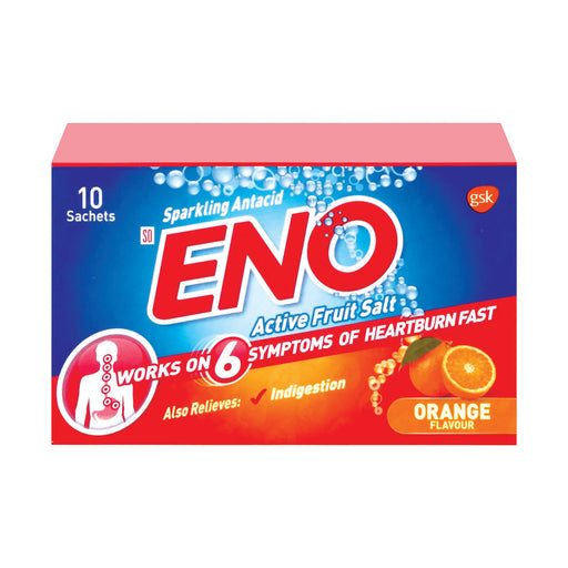 Eno Active Fruit Salts Orange 10 Travel Sachets