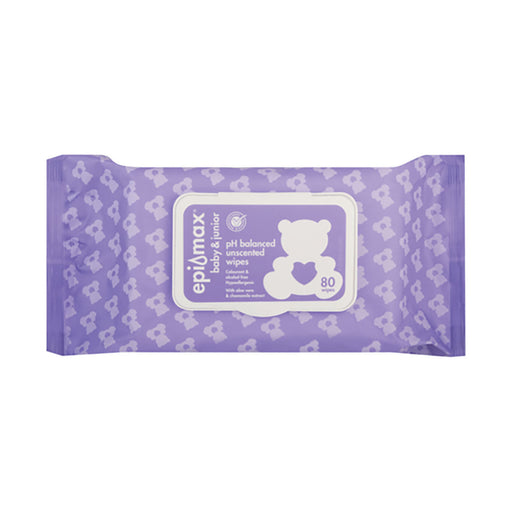 Epi Max Baby Junior Wipes Unscented 80 Wipes