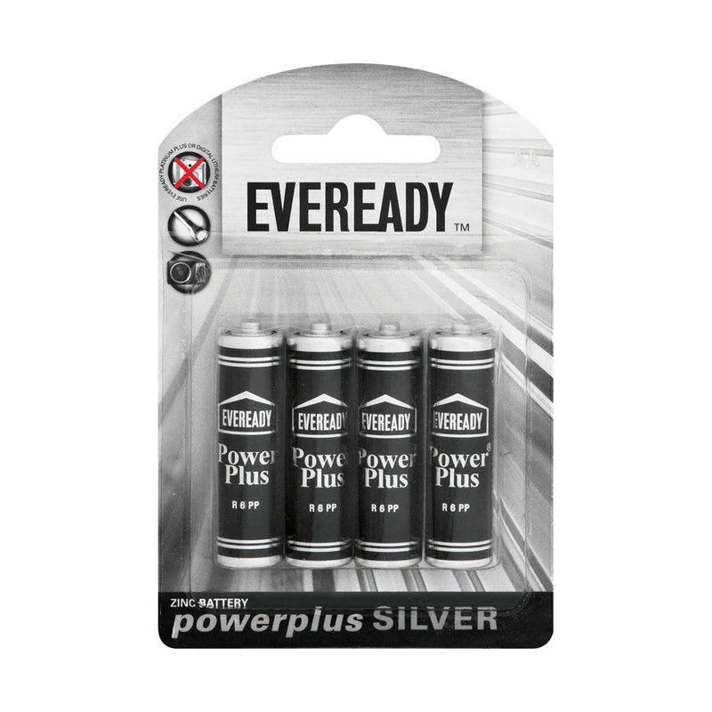 Eveready Power Plus Silver AA 4 Pack