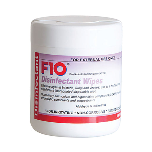 F10 Disinfectant Wipes 100 Pack