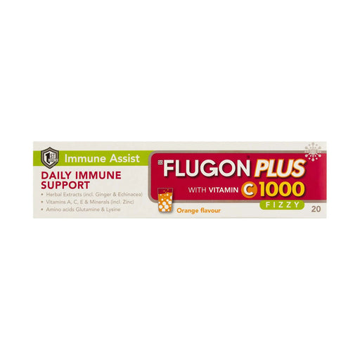 Flugon Plus Orange Effervescent Tablets 20 Fizzies