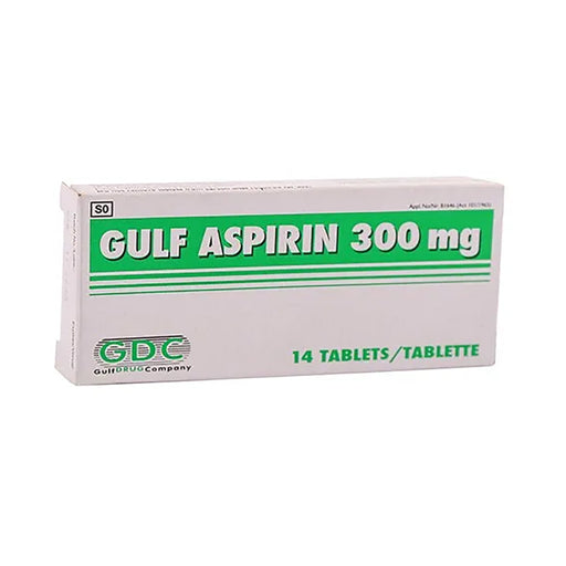 Gulf Aspirin 300mg 14 Tablets