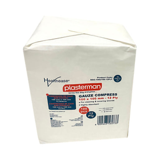 Healthease Gauze 10 x 10cm 12 Ply N/S 100 Pack