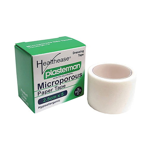 Healthease Microporous Paper Tape 2.5cm x 5m 12 Pack
