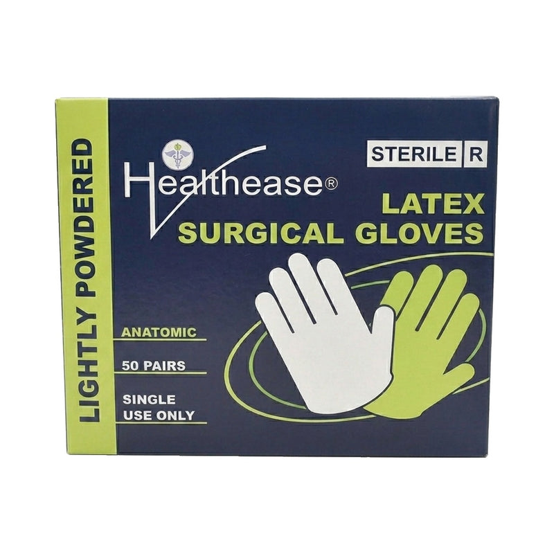 Healthease Surgical Gloves Sterile Latex Powdered 6.0 50 Pack