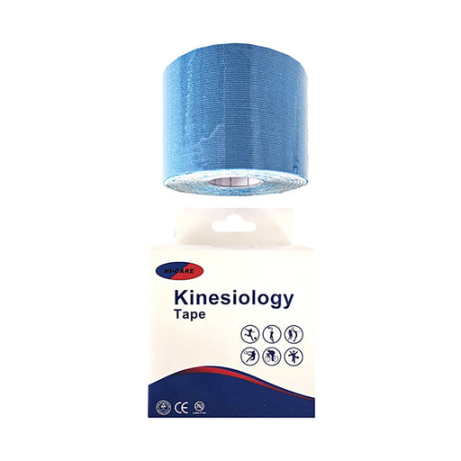 Hi-Care Cotton Kinesio Tape 5cm x 5m Blue roll