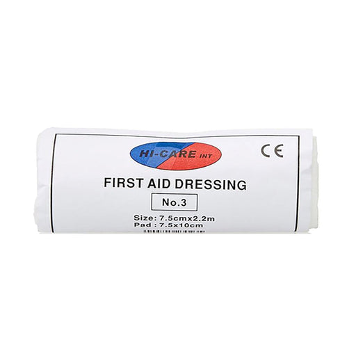 Hi-Care First Aid Dressing No.3 7.5cm x 2.2m