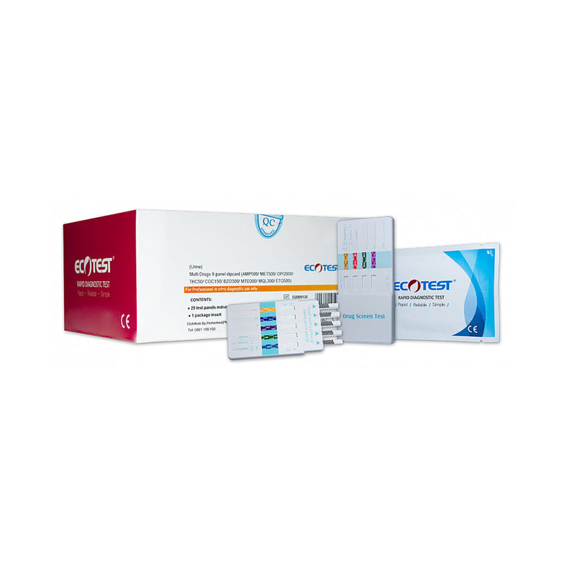 Homemed Ecotest Drug 9 Panel Test 25 Pack