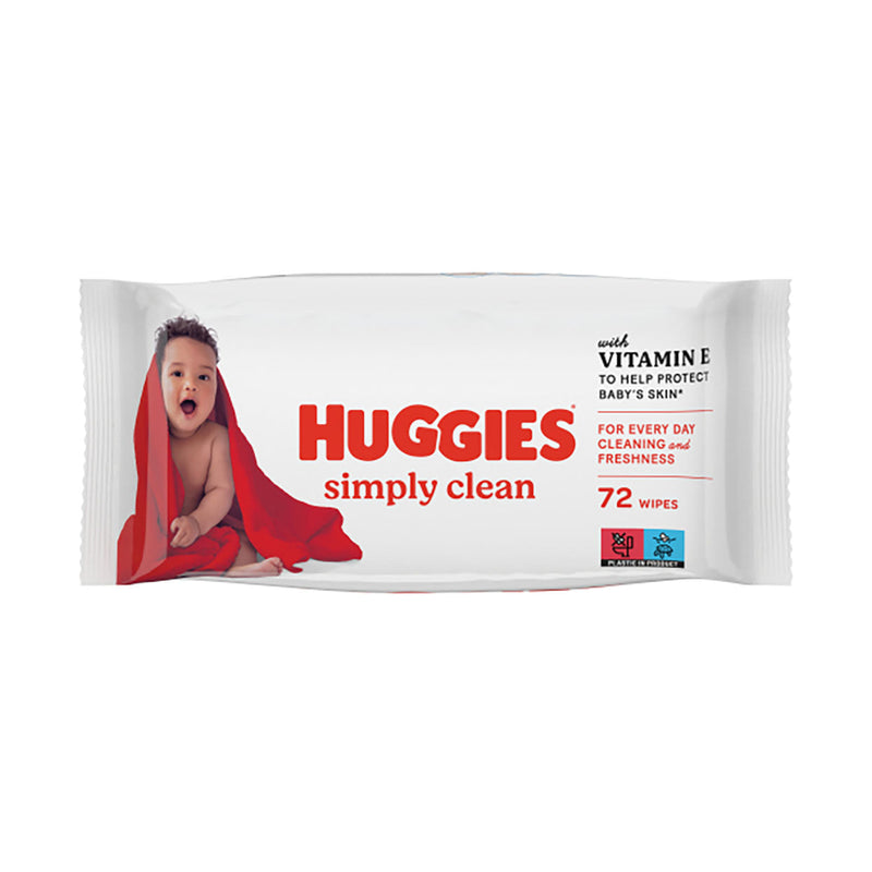 Huggies Simply Clean Wipes Singles 72 Pack