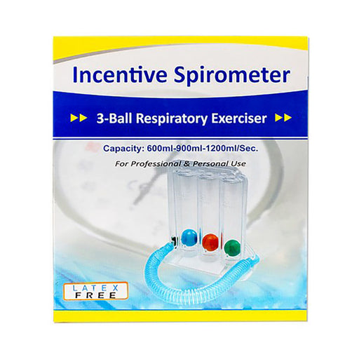 Incentive Spirometer 3 Ball Respiratory Exerciser