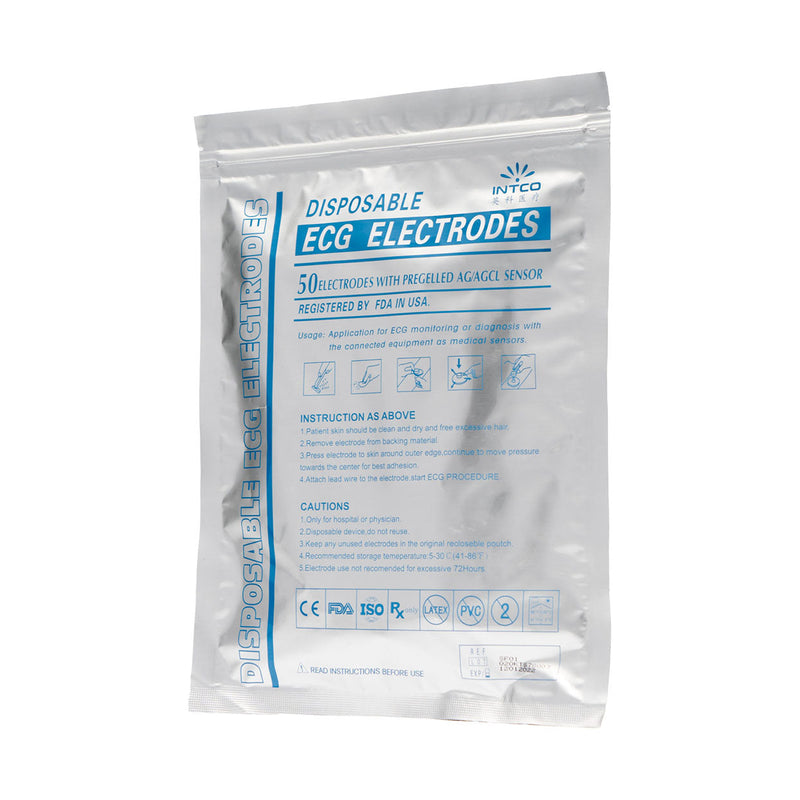 Intco ECG Electrodes 50 Pack