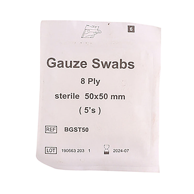 Levtrade Gauze 50 x 50mm 8 Ply 5 Pack