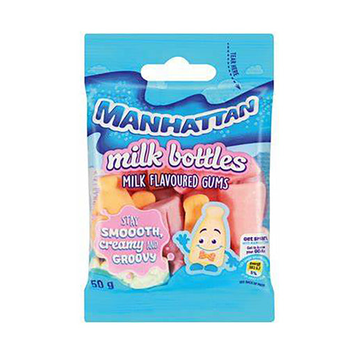 Manhattan Candy Mini Milk Bottles 50g