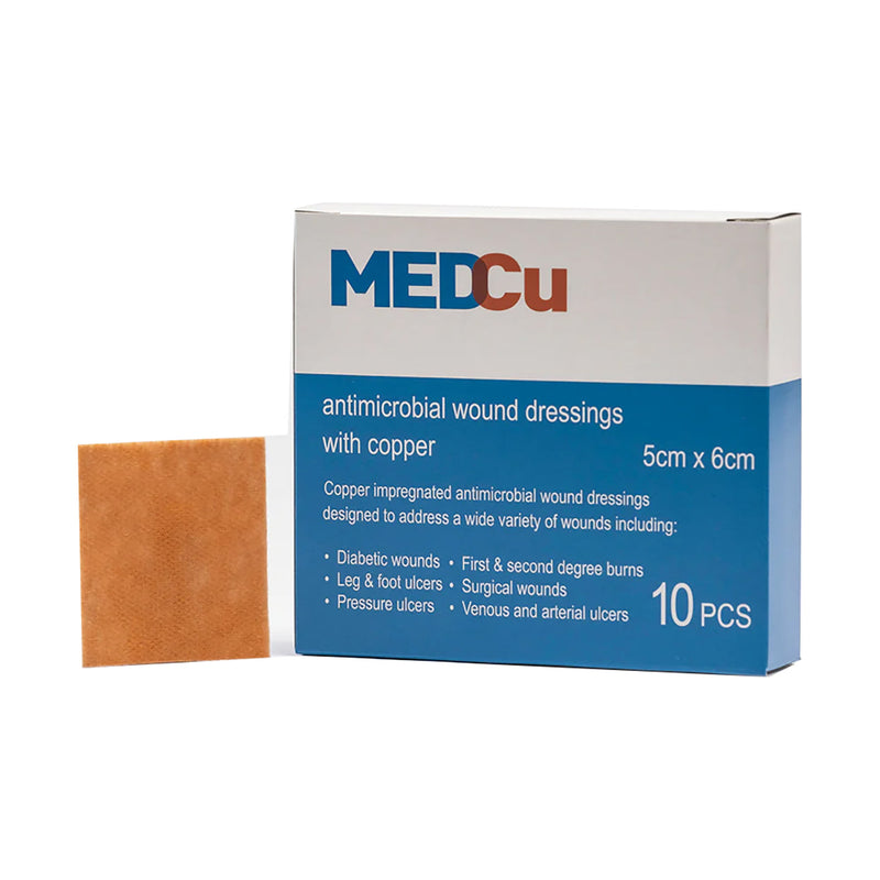 MedCu Dressing Copper 5 x 6cm 10 Pack