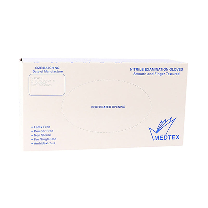 Medtex Glove Exam Latex Powder Free Small 100 Pack