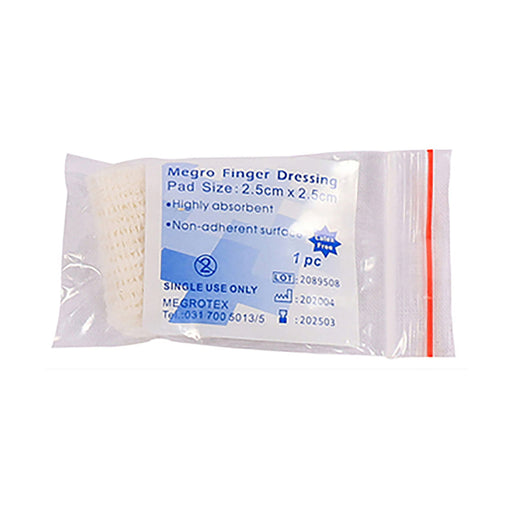 Megrotex Finger Dressing 25 x 25mm 100 Pack