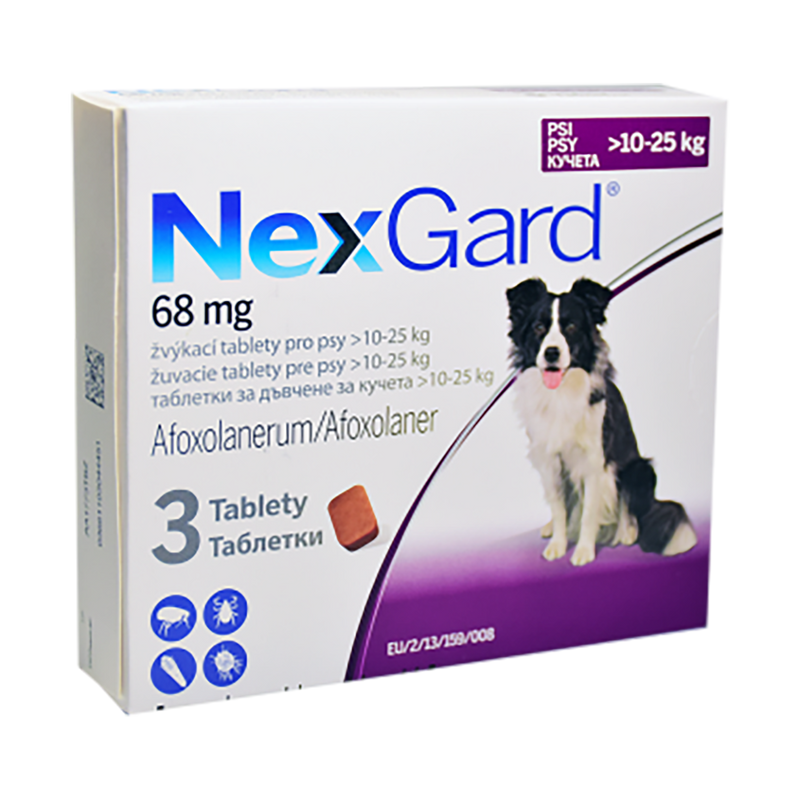 Nexgard 10 1 25kg 3 Chewable Tablet
