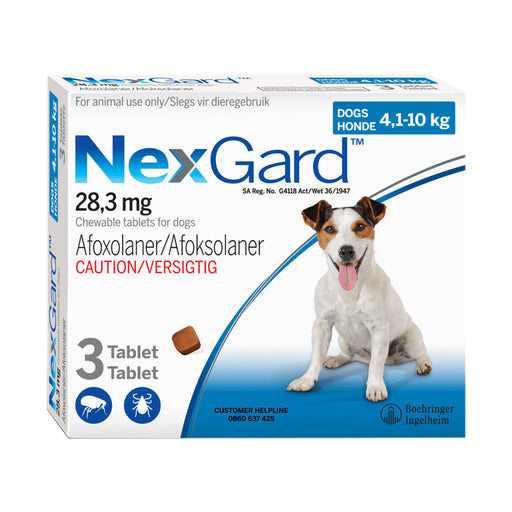Nexgard Dogs 4.1 - 10 kg Chew 3 Tablets