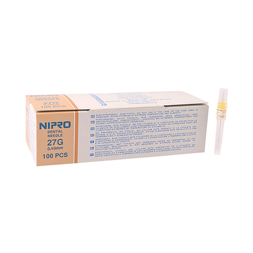 Nipro Dental Needle 27g x 35mm 100 Pack